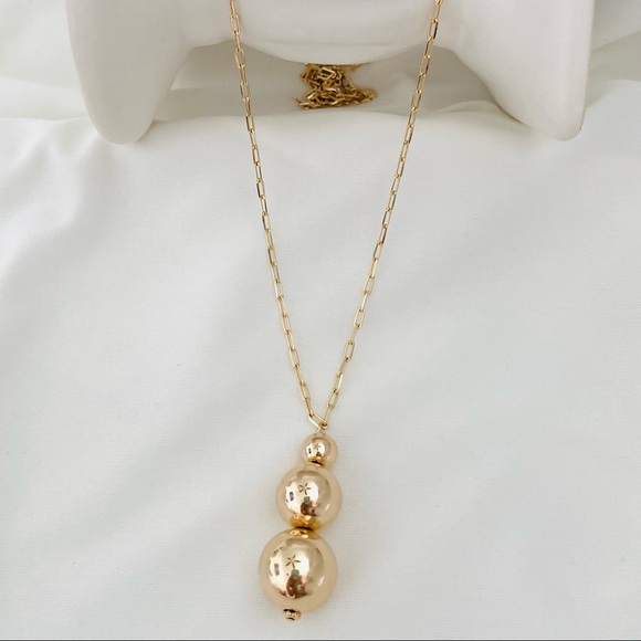 Three Ball Necklace - Picture 3 of 10